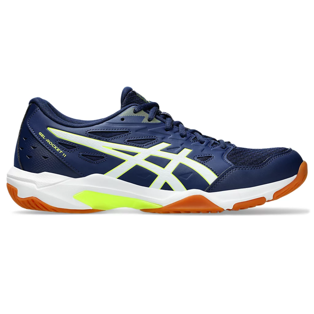 Кроссовки Asics Gel-Rocket 11 blue/safety yellow 1071A091-403 Кроссовки Asics Gel-Rocket 11 blue/safety yellow 1071A091-403