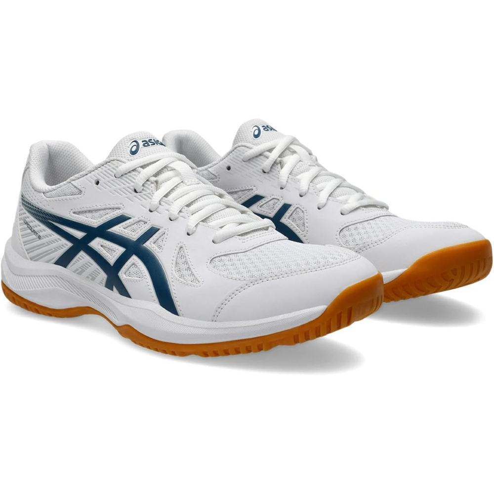 Кроссовки для сквоша Asics Upcourt 6 white/navy 1071A104-100 Кроссовки для сквоша Asics Upcourt 6 white/navy 1071A104-100
