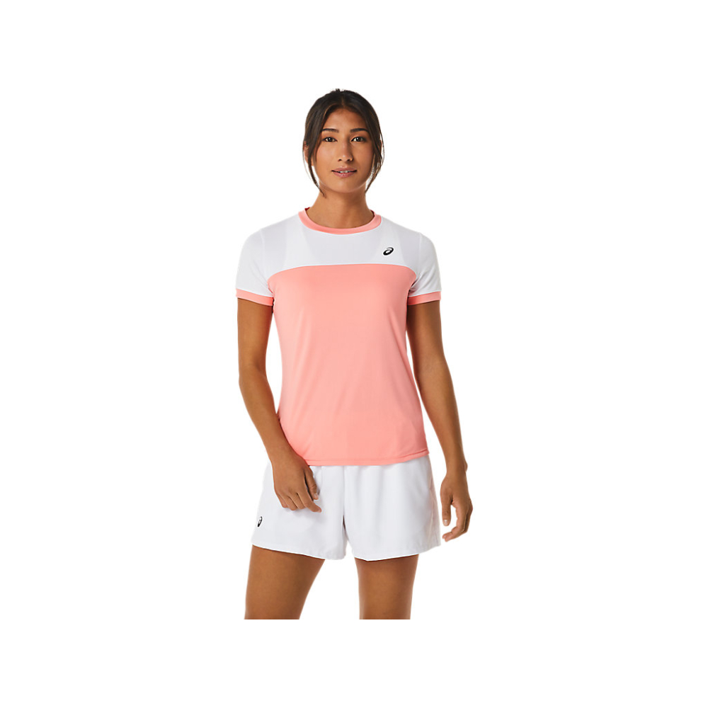 Футболка Asics COURT SS TOP coral/white 2042A262-701 Футболка Asics COURT SS TOP coral/white 2042A262-701