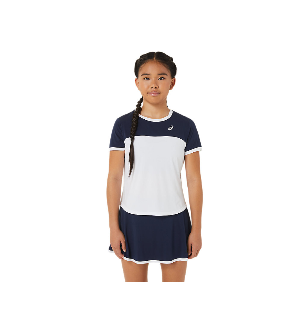 Футболка Asics GIRLS TENNIS SS TOP white/navy
