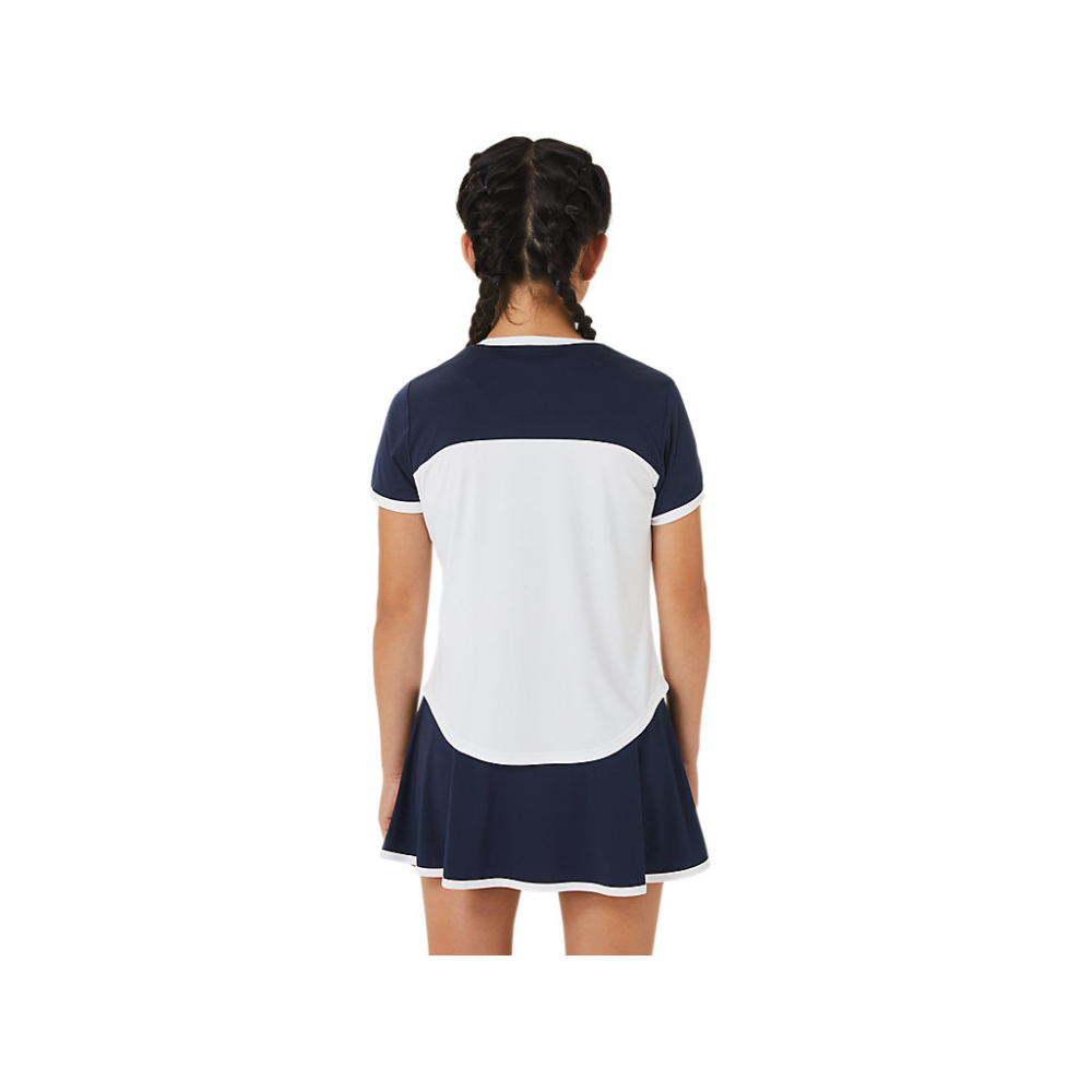 Футболка Asics GIRLS TENNIS SS TOP white/navy 2044A039-102 Футболка Asics GIRLS TENNIS SS TOP white/navy 2044A039-102