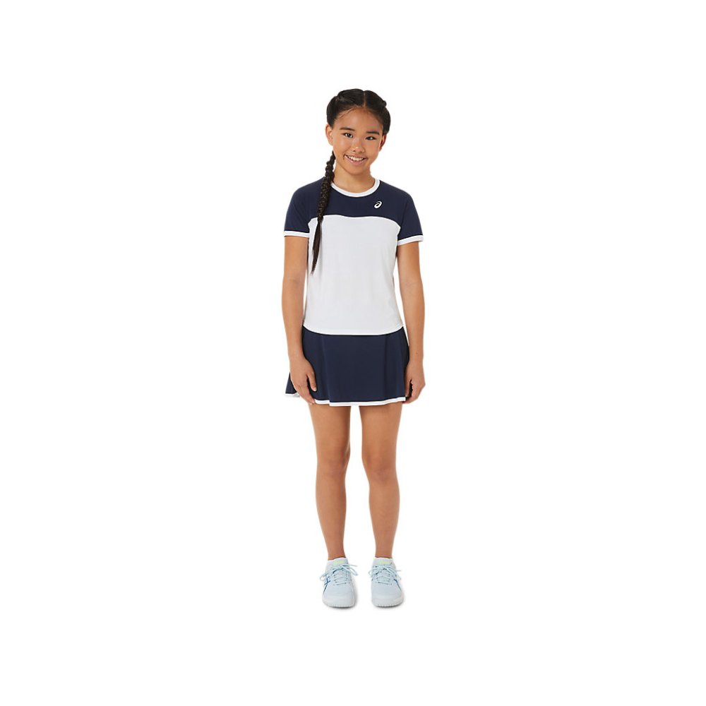 Футболка Asics GIRLS TENNIS SS TOP white/navy 2044A039-102 Футболка Asics GIRLS TENNIS SS TOP white/navy 2044A039-102