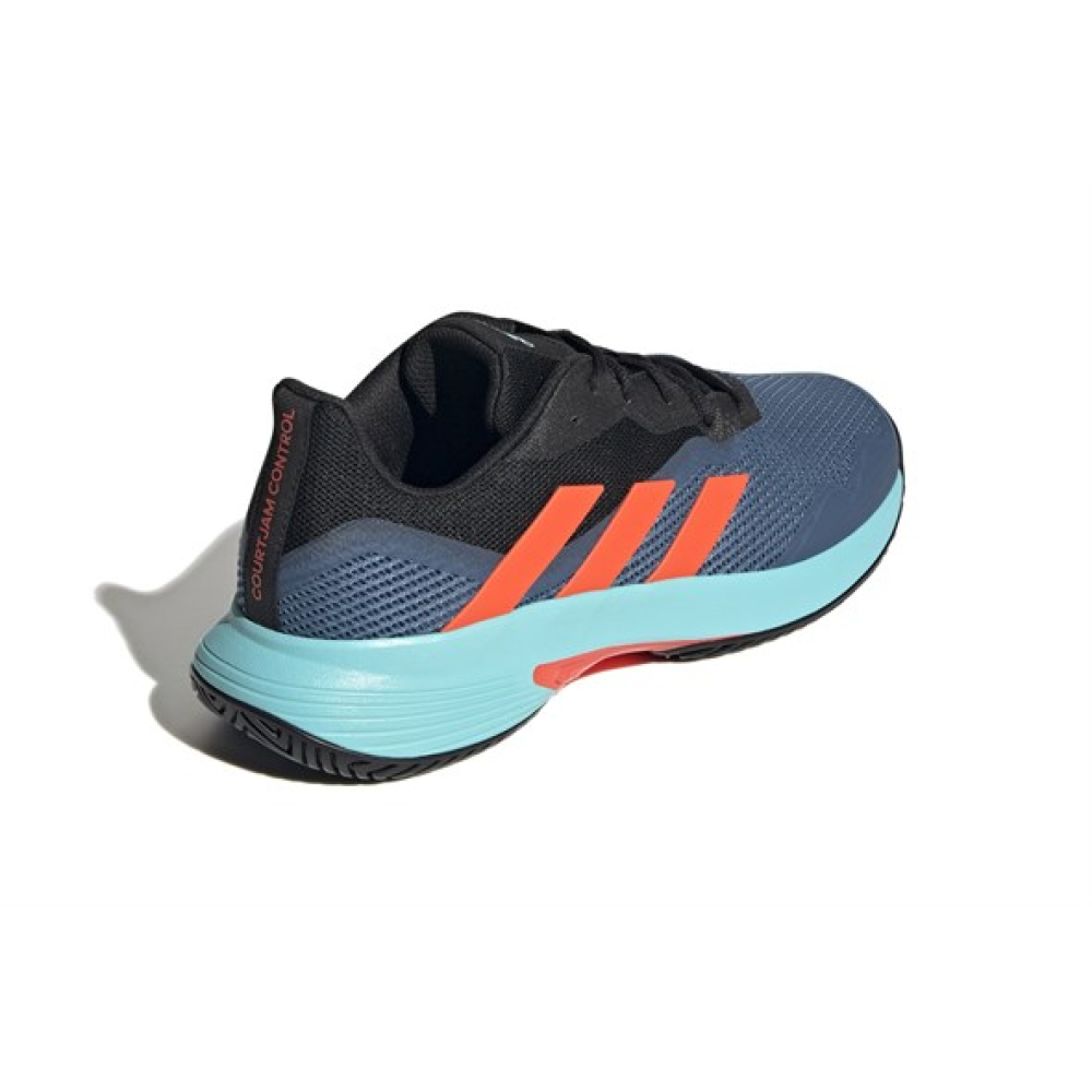 Кроссовки мужские для тенниса Adidas CourtJam Control Core Black/Pulse Aqua/Altered Blue GW2987 Кроссовки мужские для тенниса Adidas CourtJam Control Core Black/Pulse Aqua/Altered Blue GW2987