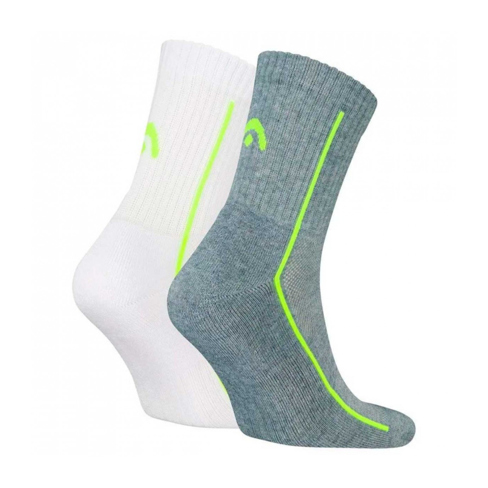 Носки Head all sports performance short crew 2 pairs grey melange/white Носки Head all sports performance short crew 2 pairs grey melange/white