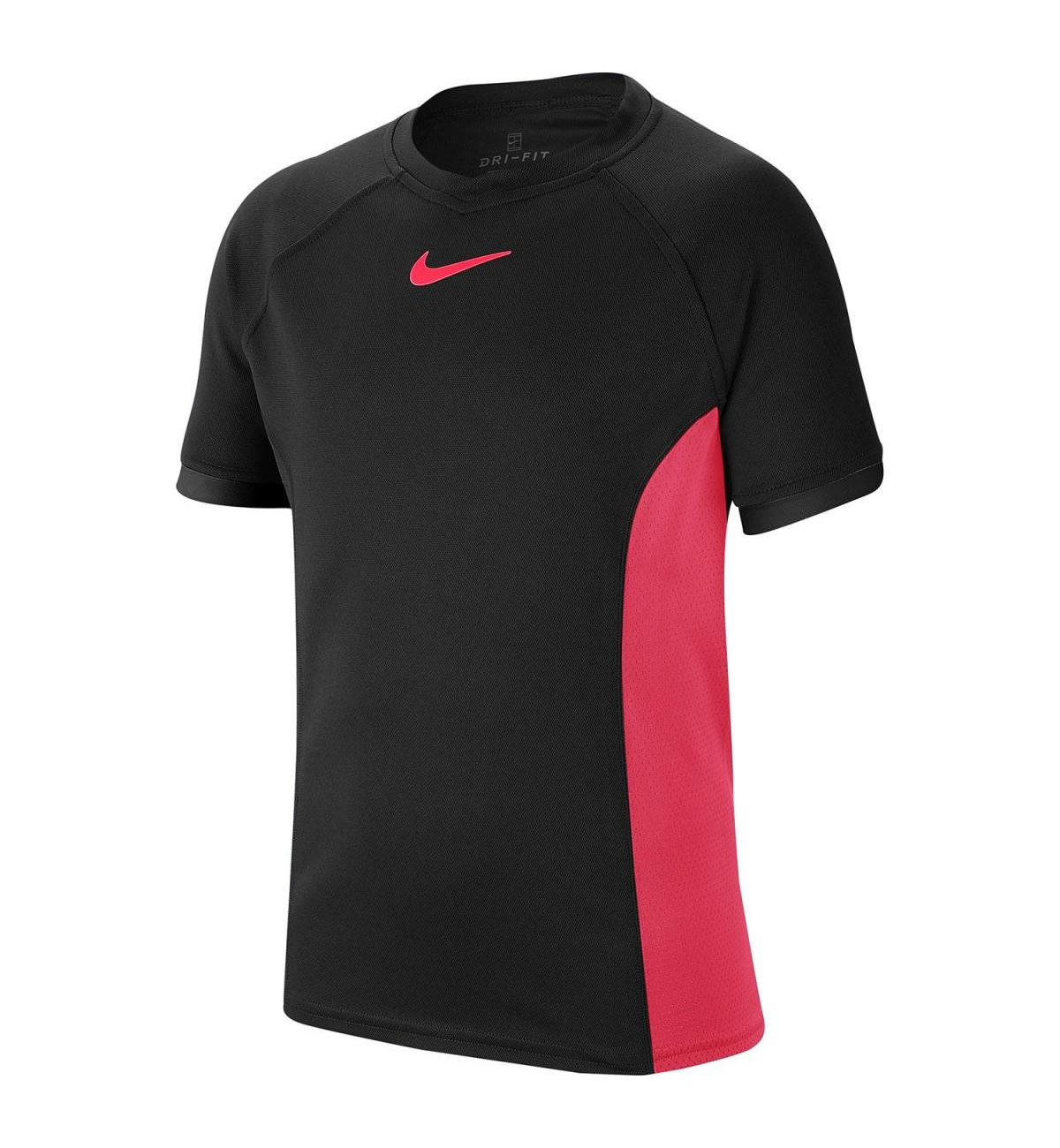 Футболка дитяча Nike boy Dry SS top black/pink