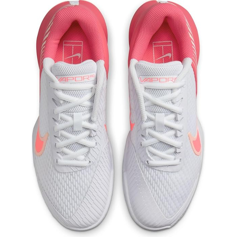 Кроссовки теннисные женские Nike ZOOM VAPOR PRO 2 HC white/pink DR6192-107 Кроссовки теннисные женские Nike ZOOM VAPOR PRO 2 HC white/pink DR6192-107
