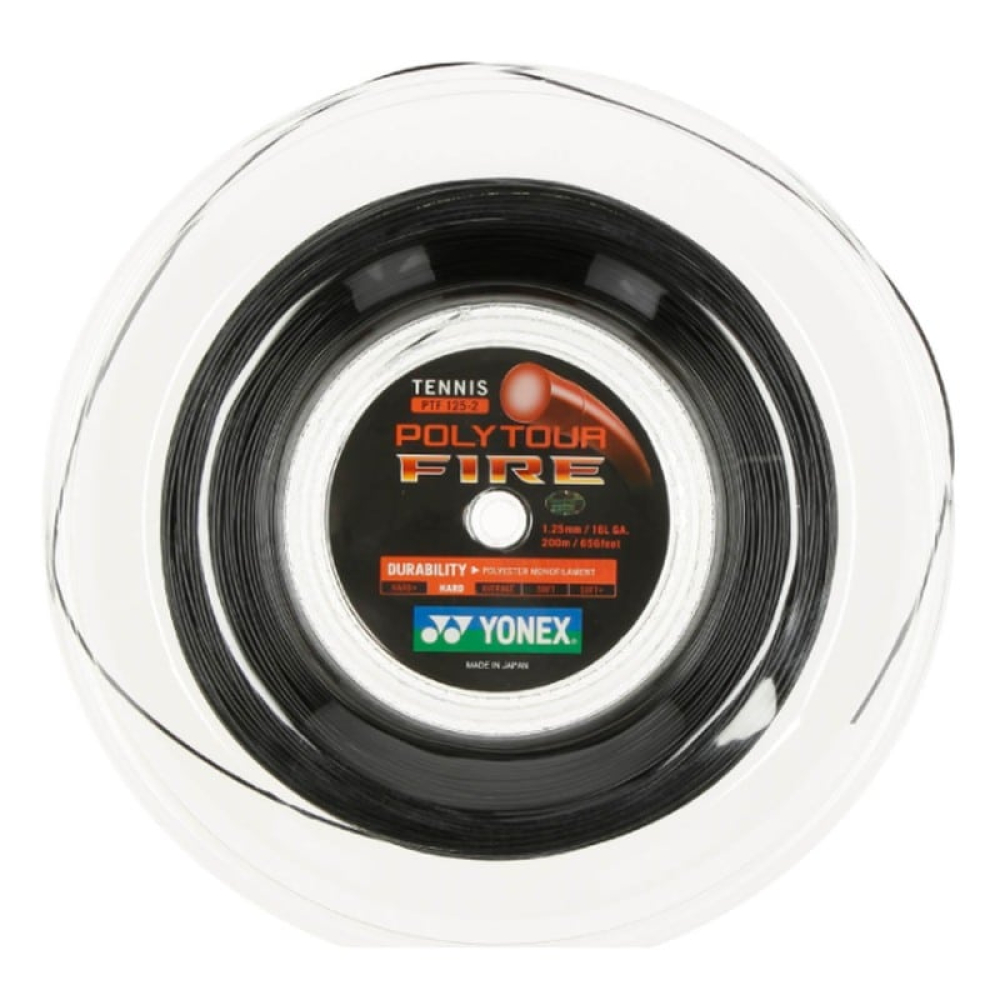 Бобина Yonex Poly Tour Fire Black 200m 1,25 mm Бобина Yonex Poly Tour Fire Black 200m 1,25 mm