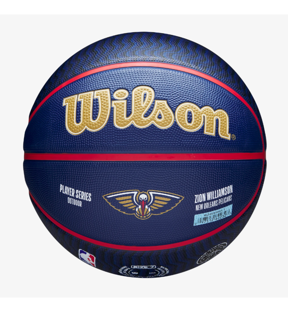 М'яч баскетбольний Wilson NBA PLAYER ICON OUTDOOR BSKT ZION 7