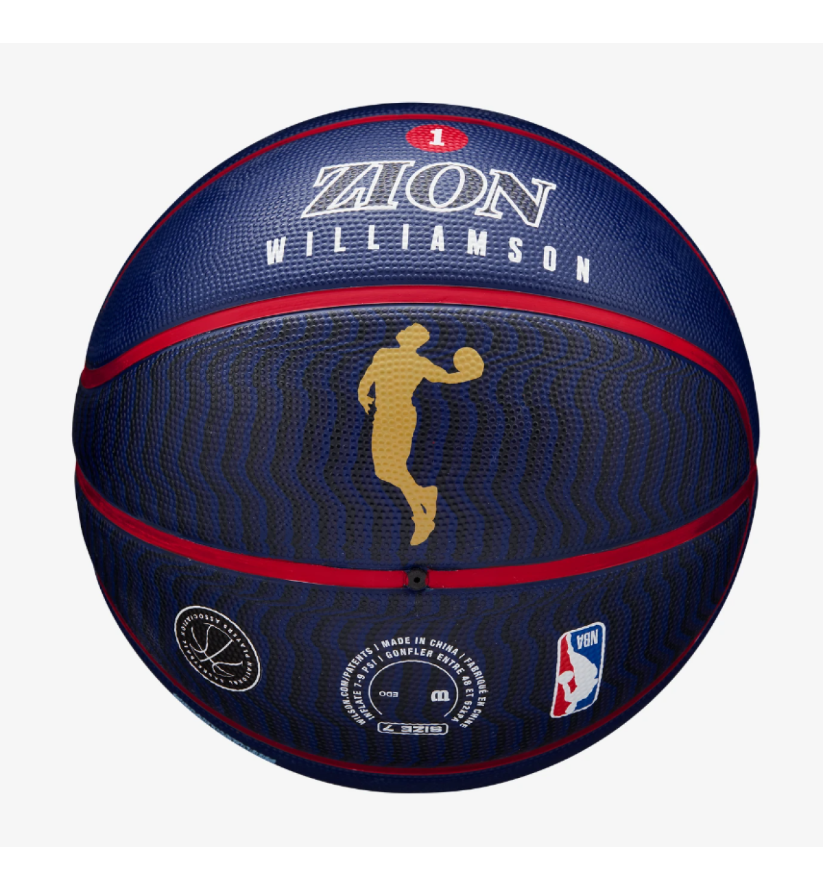 М'яч баскетбольний Wilson NBA PLAYER ICON OUTDOOR BSKT ZION 7