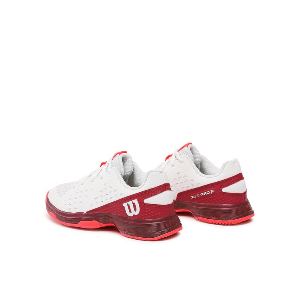 Кросівки дитячі Wilson RUSH PRO JR L Wh/Beet Red Кросівки дитячі Wilson RUSH PRO JR L Wh/Beet Red