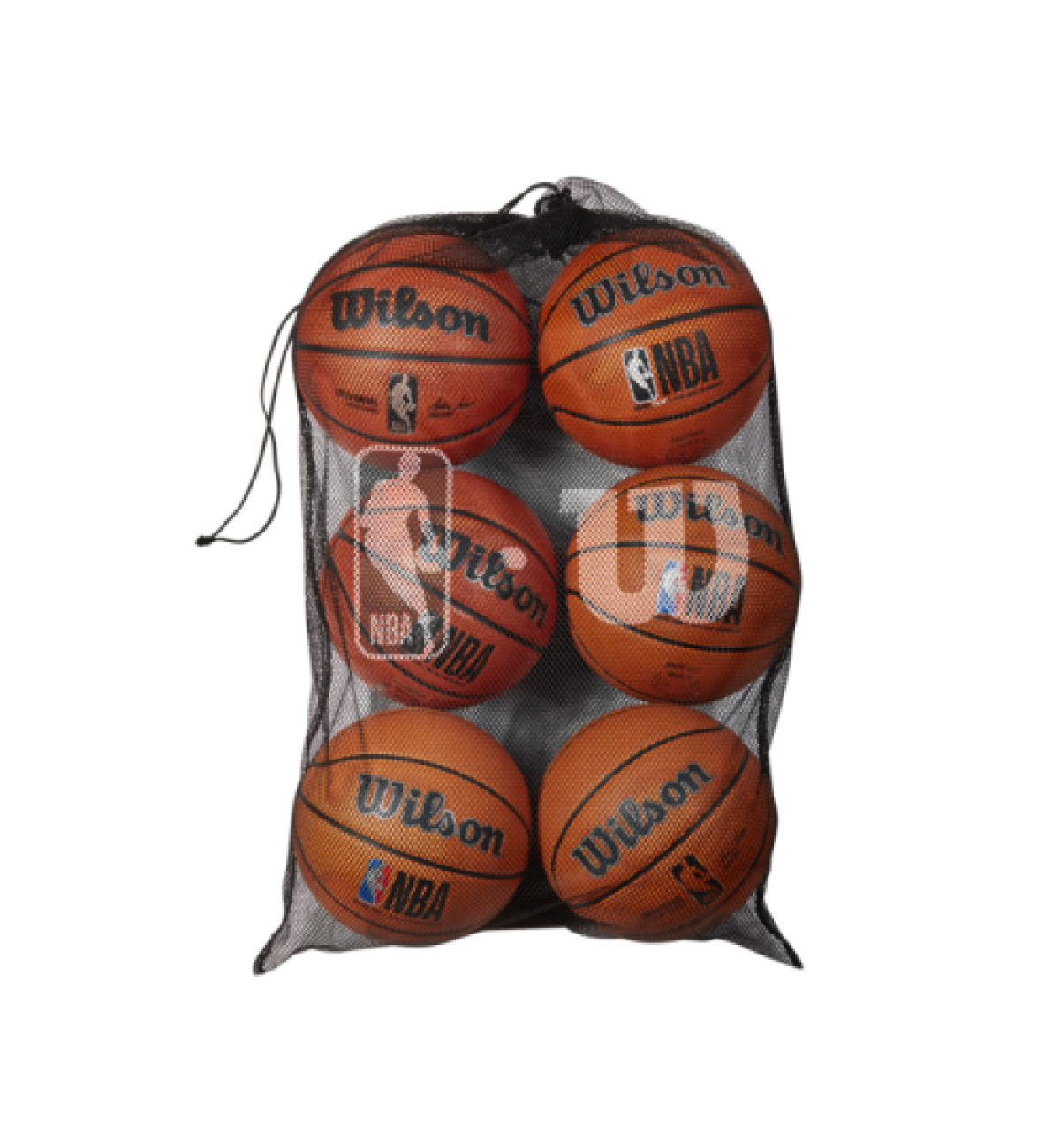 Сетка для мячей Wilson W NBA 6 BALL MESH CARRY BAG BK