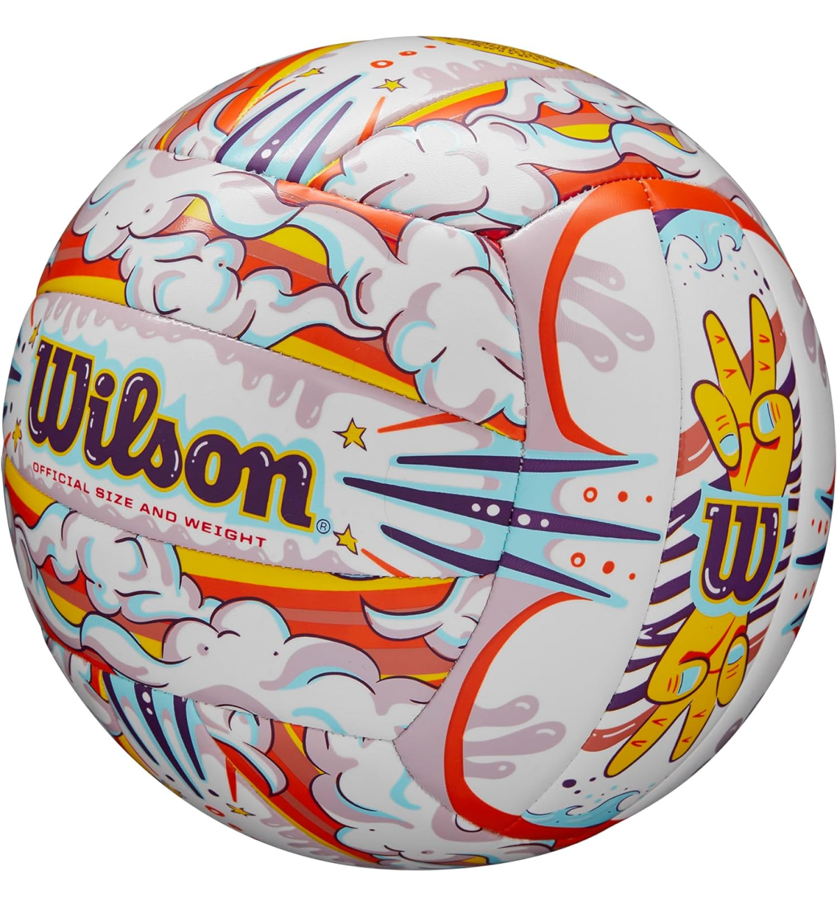 М'яч волейбольний Wilson GRAFFITI PEACE VB White/Orange