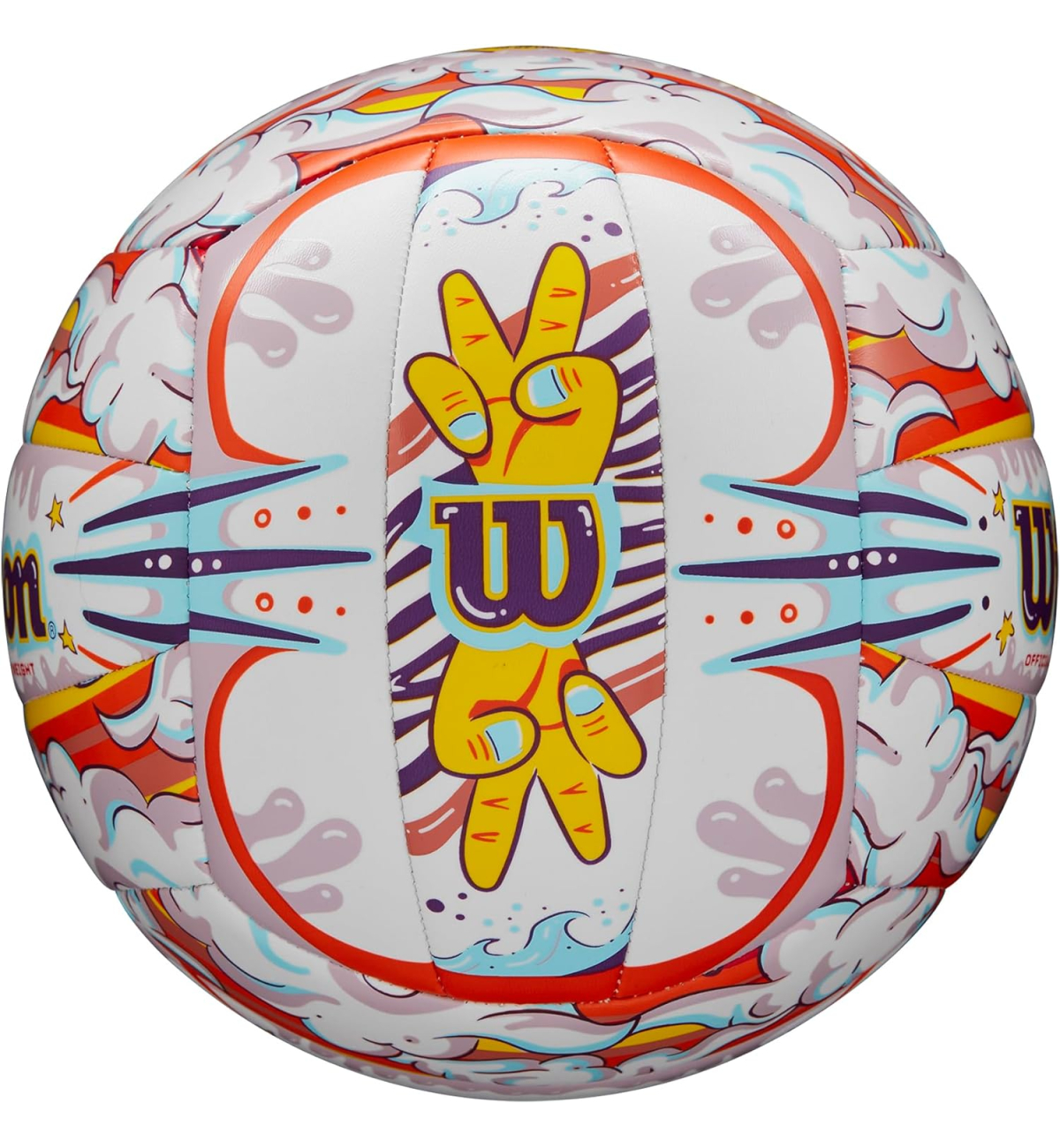 М'яч волейбольний Wilson GRAFFITI PEACE VB White/Orange