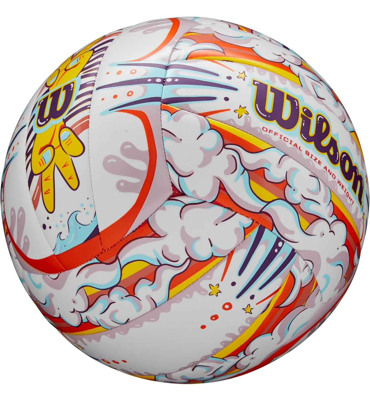М'яч волейбольний Wilson GRAFFITI PEACE VB White/Orange