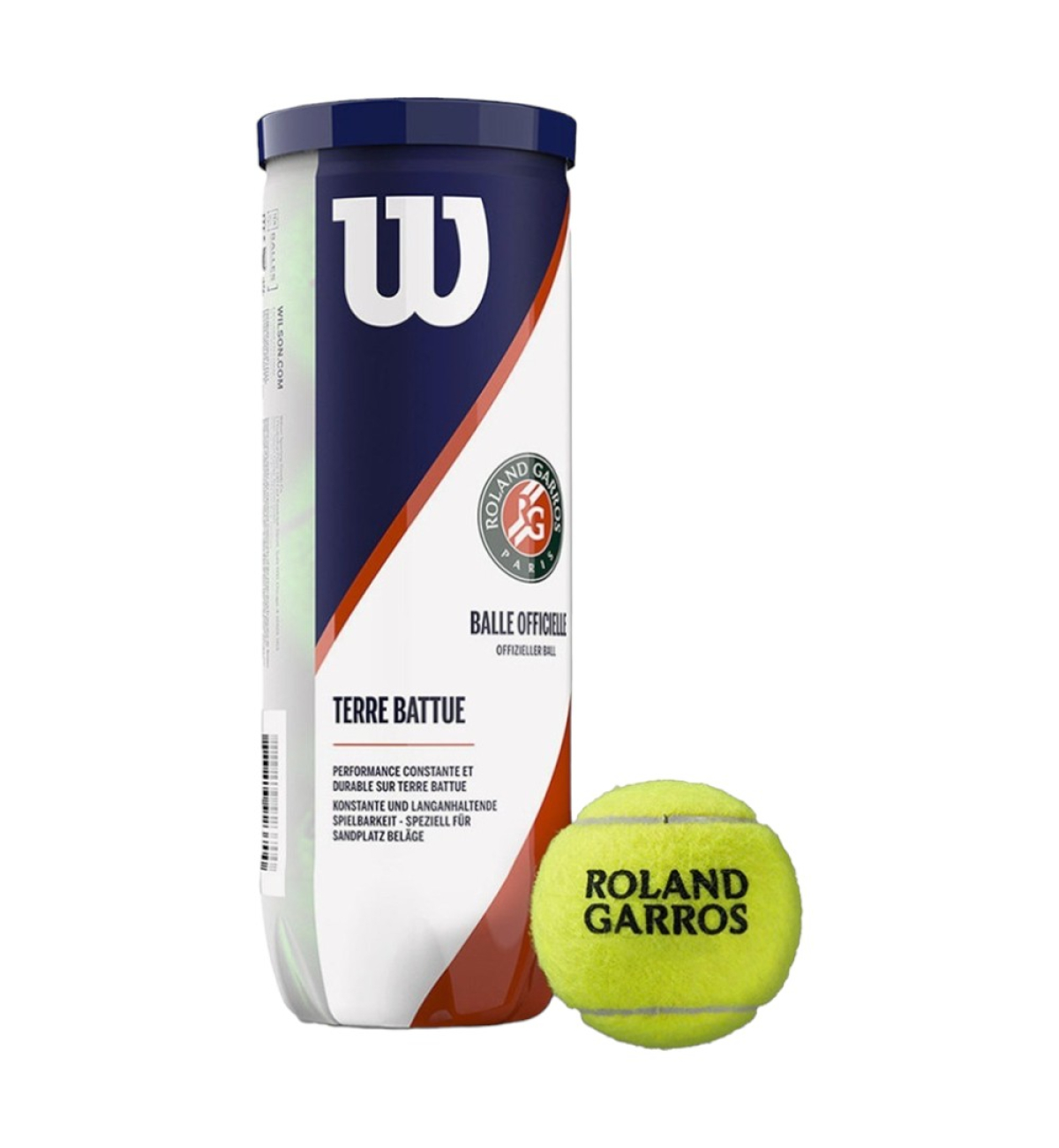 М'ячі для тенісу Wilson ROLAND GARROS CLAY COURT 3-ball