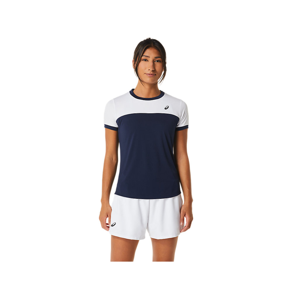 Футболка жіноча Asics COURT SS TOP midnight/white 2042A262-402