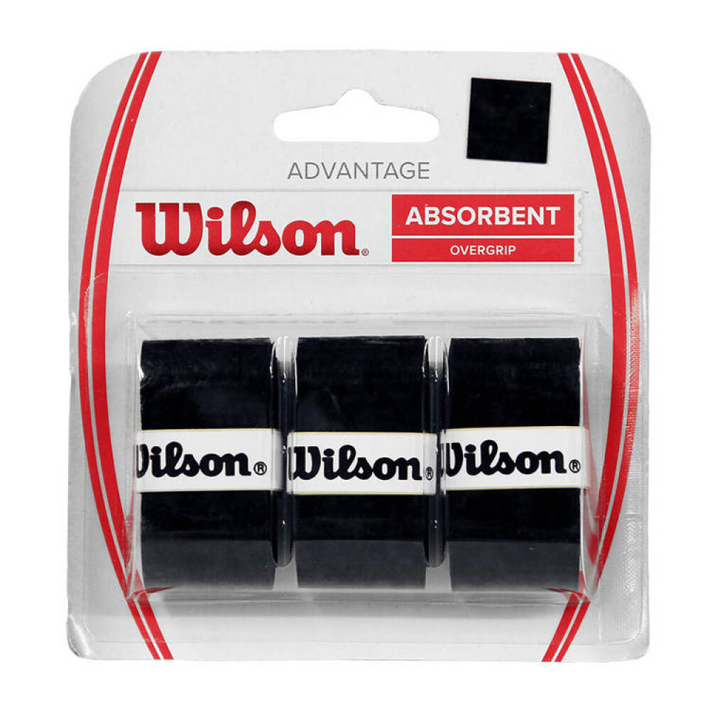 Обмотка Wilson Advantage overgrip black 3pack Обмотка Wilson Advantage overgrip black 3pack