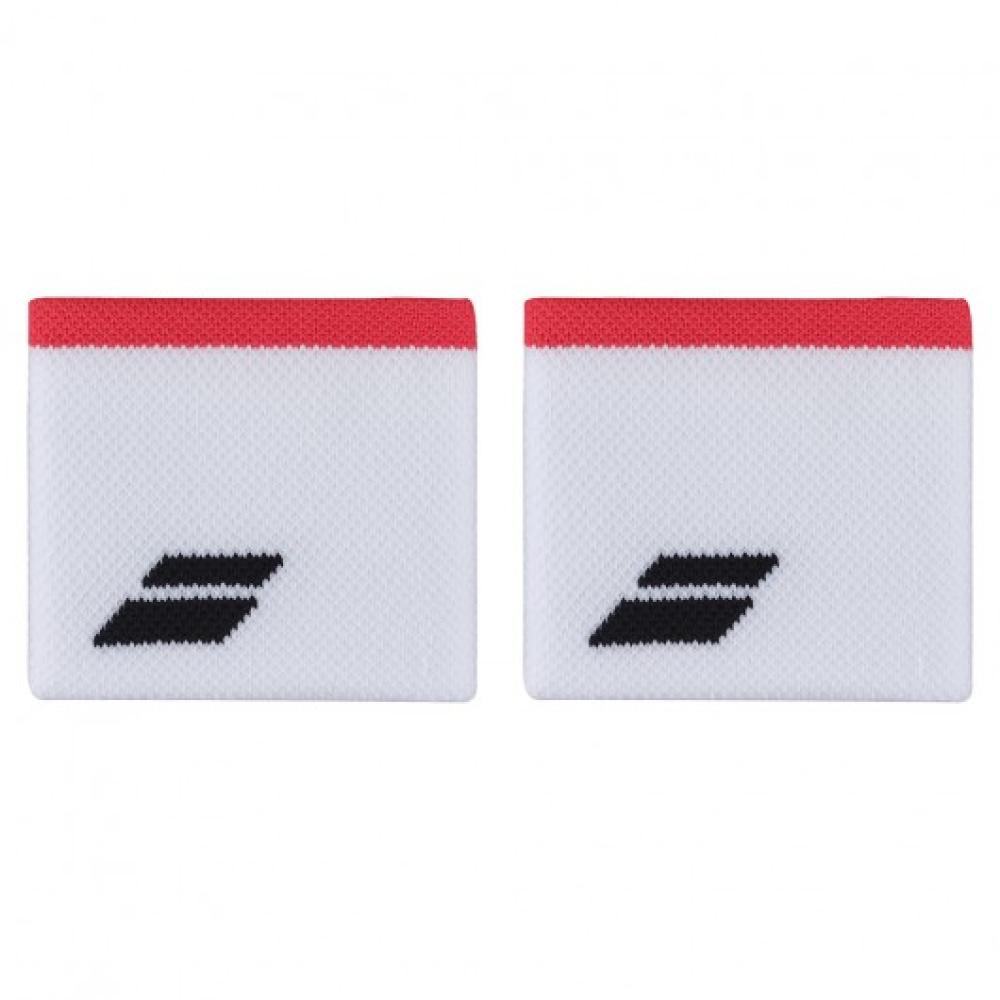 Напульсник Babolat Logo Wristband White/Strike Red 5UB1261-1089 Напульсник Babolat Logo Wristband White/Strike Red 5UB1261-1089