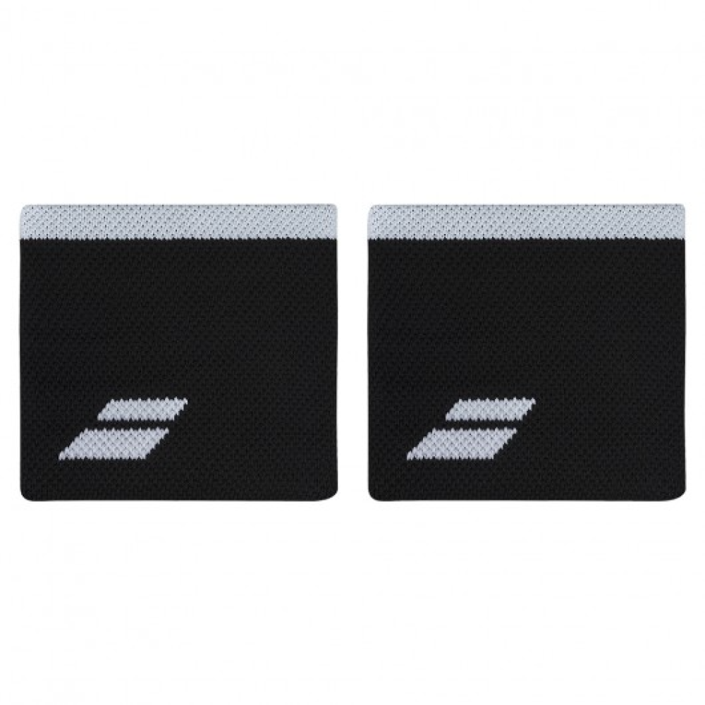 Напульсники Babolat Logo Wristband Black/White 5UB1261-2001 Напульсники Babolat Logo Wristband Black/White 5UB1261-2001
