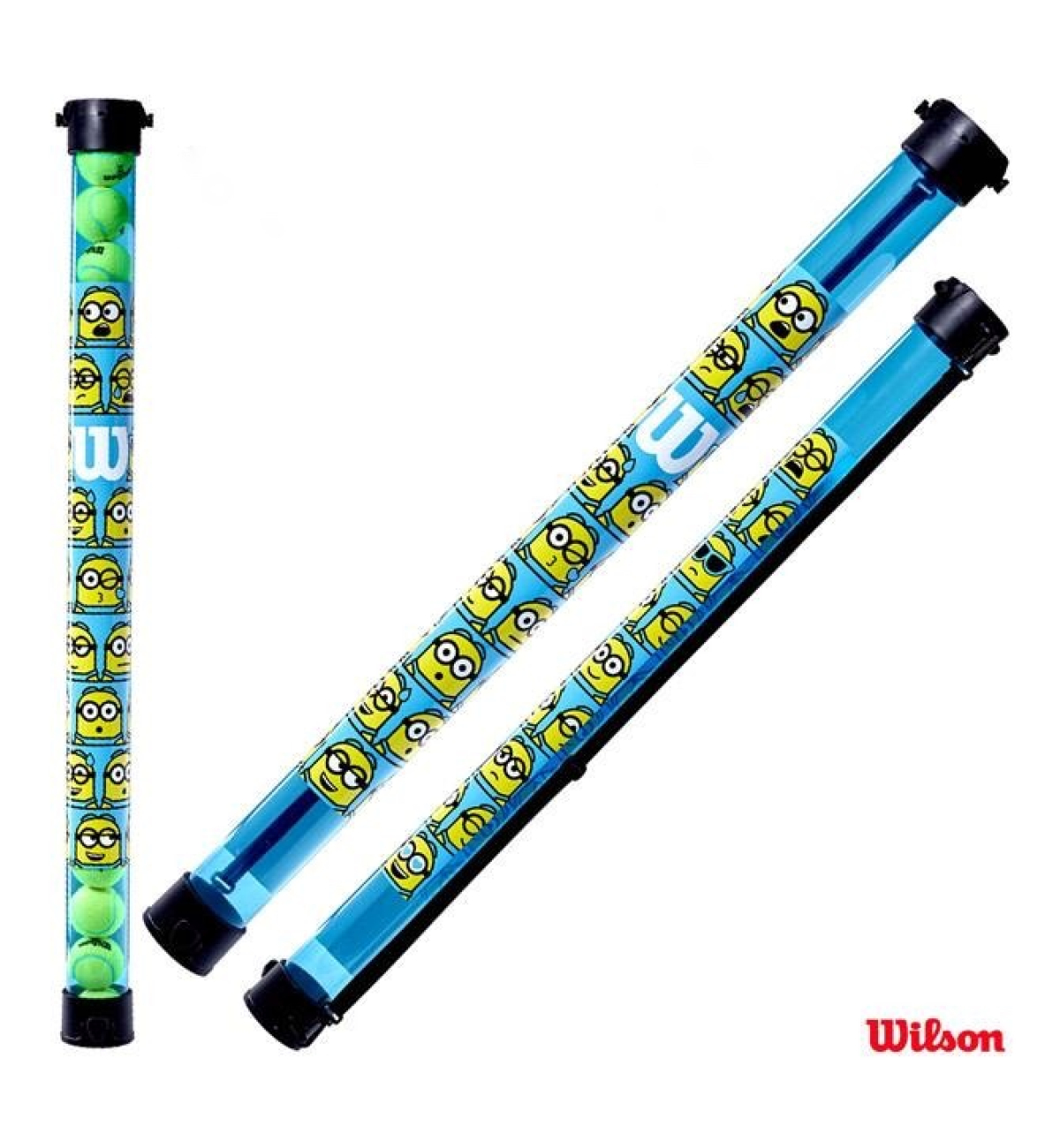 Туба для збору м'ячів Wilson MINIONS BALL TUBE blue