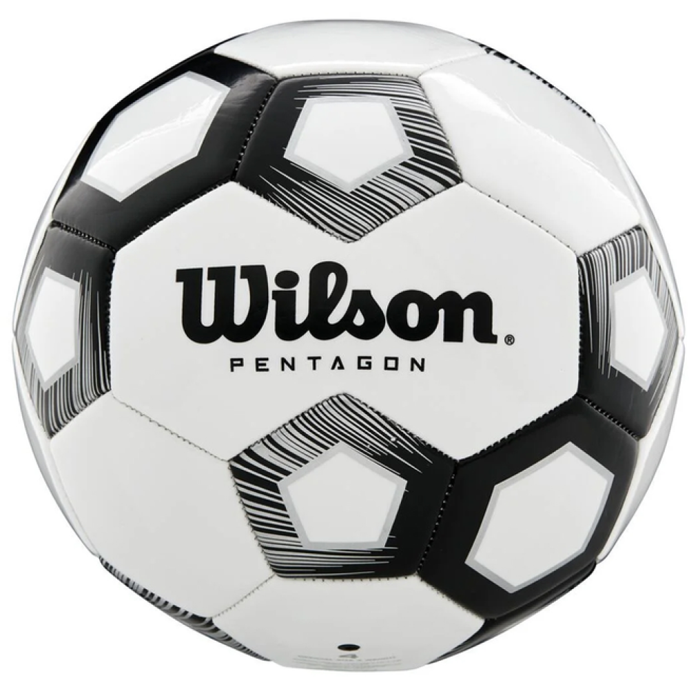 Мяч футбольный Wilson Pentagon white/black size 5 Мяч футбольный Wilson Pentagon white/black size 5