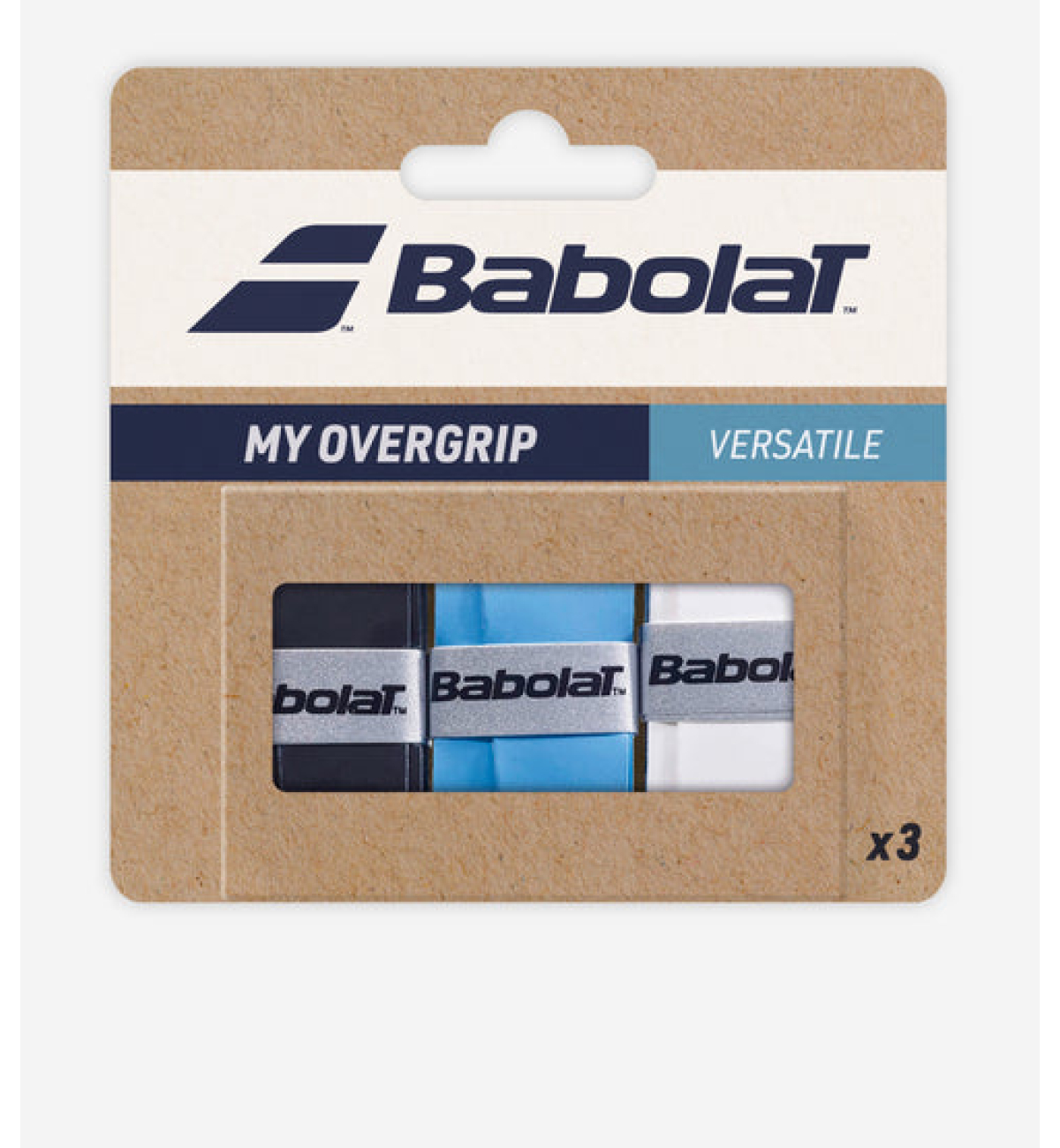 Намотка Babolat My overgrip X 3 Black/Blue/White