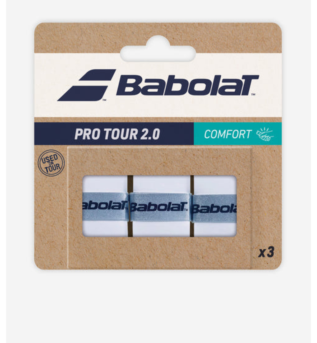 Намотка Babolat Pro Tour 2.0 X 3 White