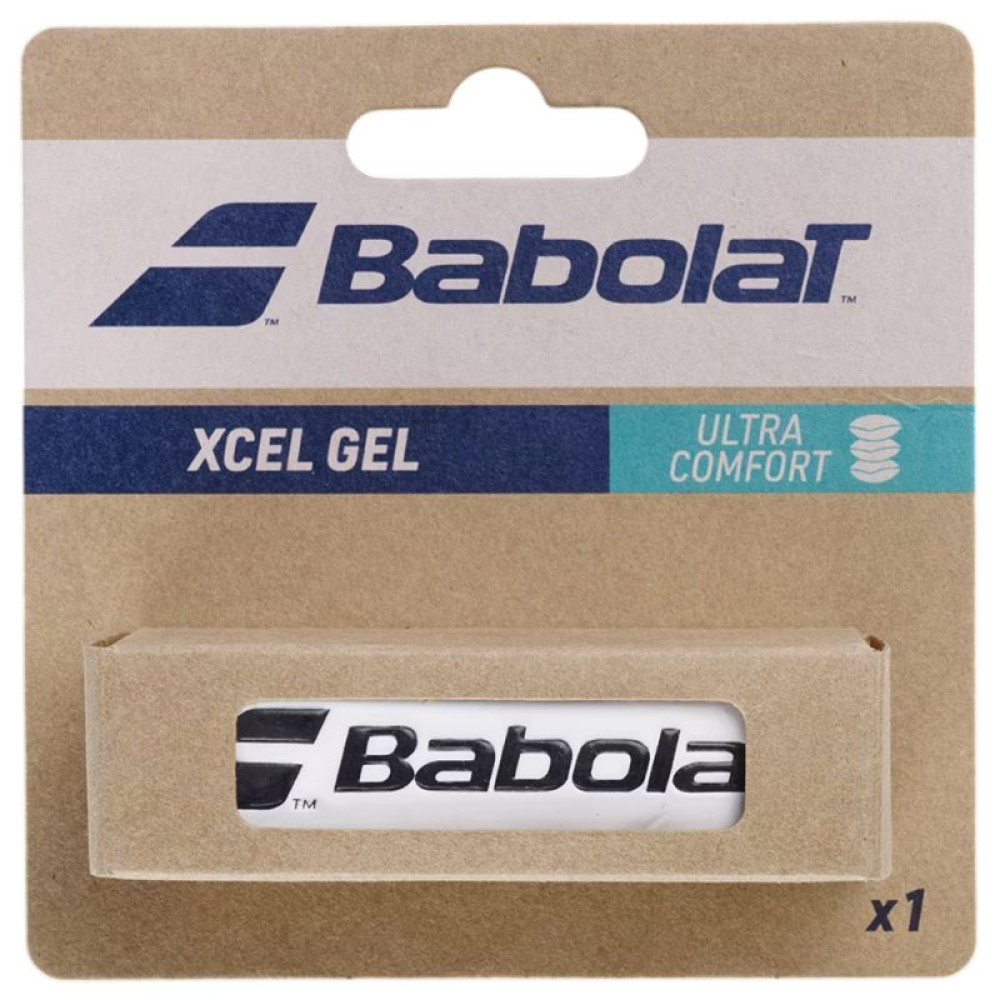 Ручка для теннисной ракетки Babolat XCEL Gel White 670058/101 Ручка для теннисной ракетки Babolat XCEL Gel White 670058/101