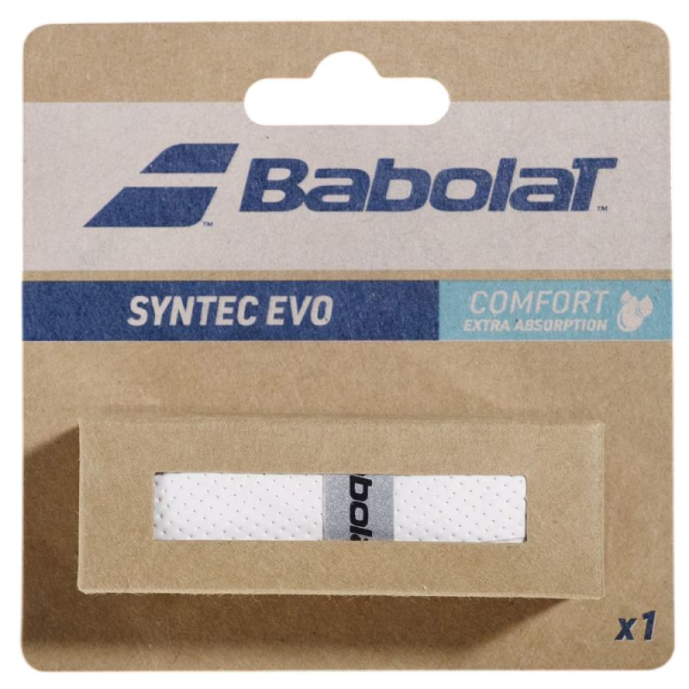 Ручка для теннисной ракетки Babolat Syntec Evo White 670067/101 Ручка для теннисной ракетки Babolat Syntec Evo White 670067/101