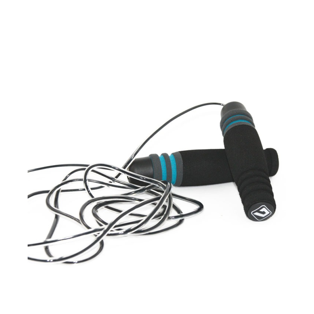 Скакалка швидкісна важка Jump Rope чорний Уні 280см LS3137 Скакалка швидкісна важка Jump Rope чорний Уні 280см LS3137