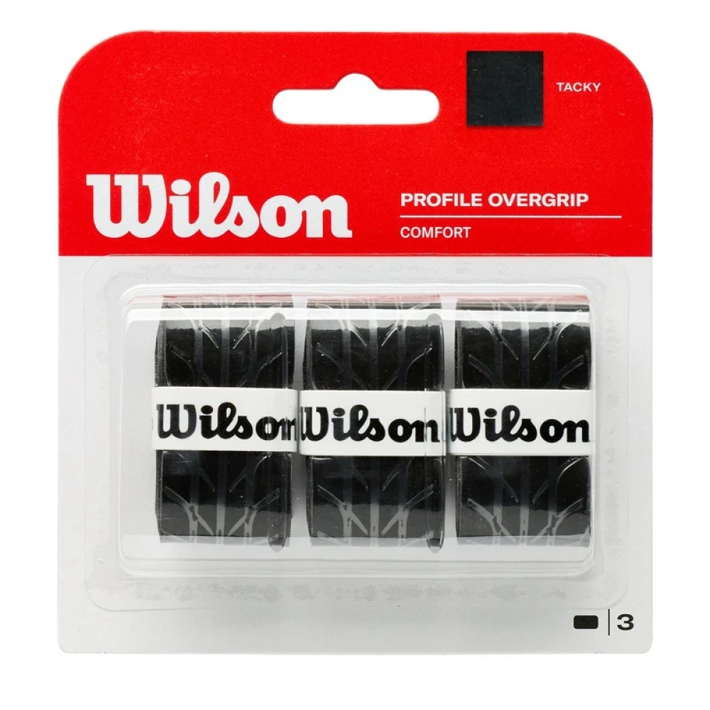 Обмотка Wilson Profile Overgrip BK 3pack WRZ4025BK Обмотка Wilson Profile Overgrip BK 3pack WRZ4025BK