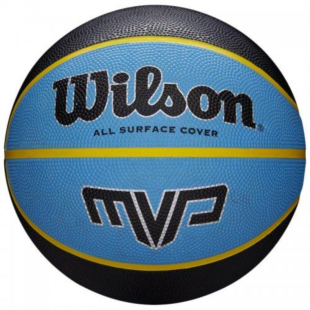 М'яч баскетбольний Wilson MVP Mini black/blue size 3 М'яч баскетбольний Wilson MVP Mini black/blue size 3