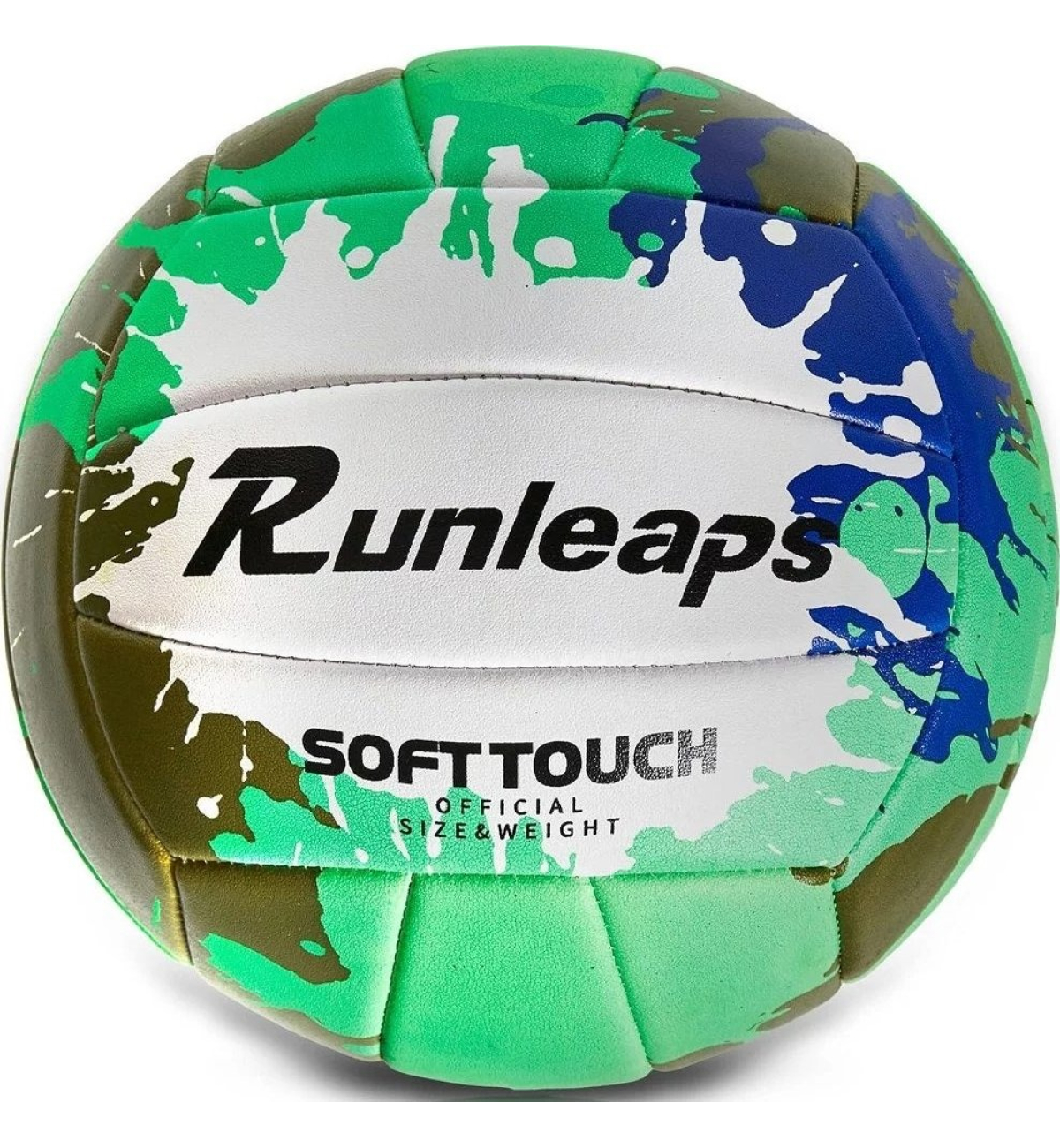 Мяч волейбольный Runleaps Green Blue size 5