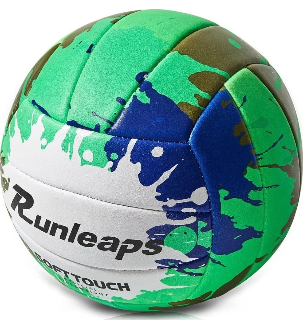 Мяч волейбольный Runleaps Green Blue size 5