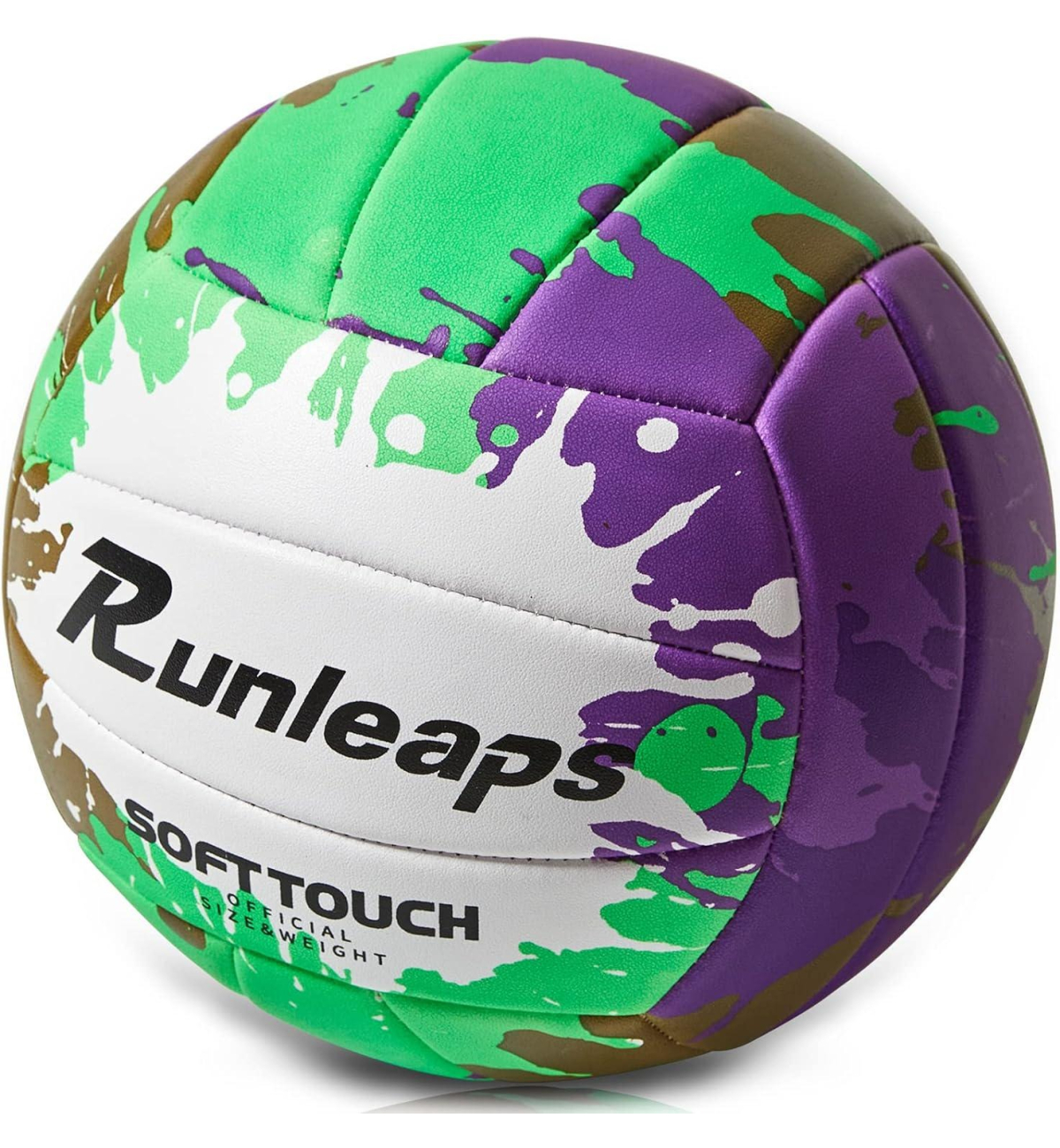 Мяч волейбольный Runleaps Green Purple size 5
