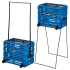 Корзина для мячей Unique Ballport Deluxe-long handles на 80 мячей с колесами blue