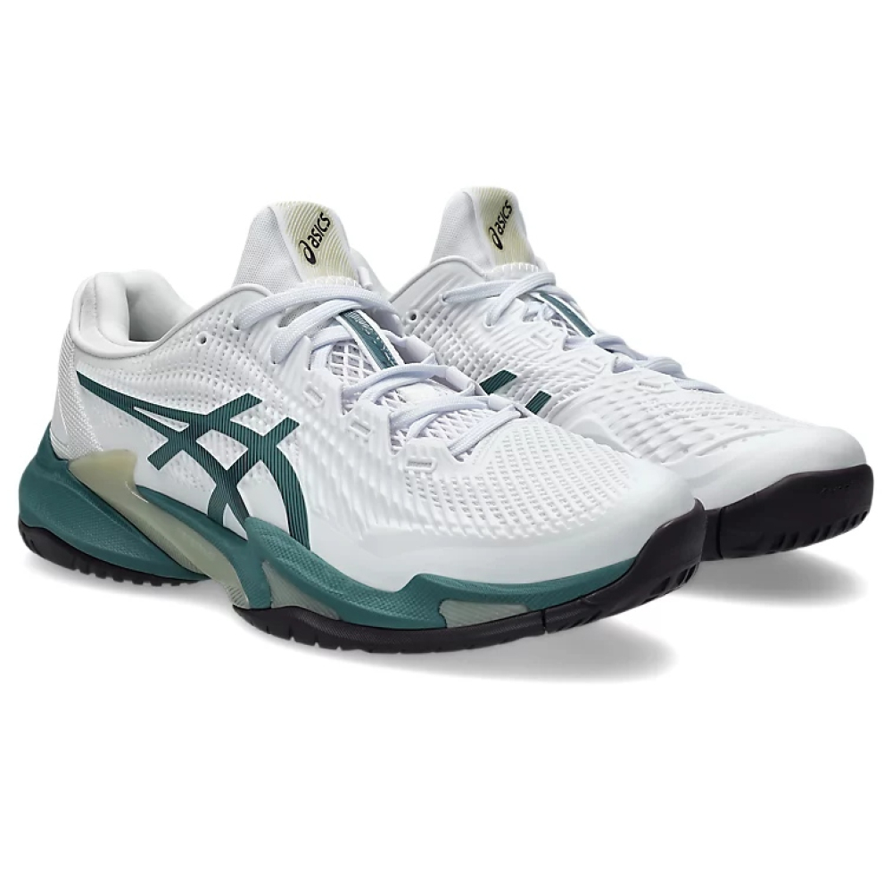 Кроссовки мужские для тенниса Asics Court FF 3 all court white/ocean-green 1041A370-107 Кроссовки мужские для тенниса Asics Court FF 3 all court white/ocean-green 1041A370-107