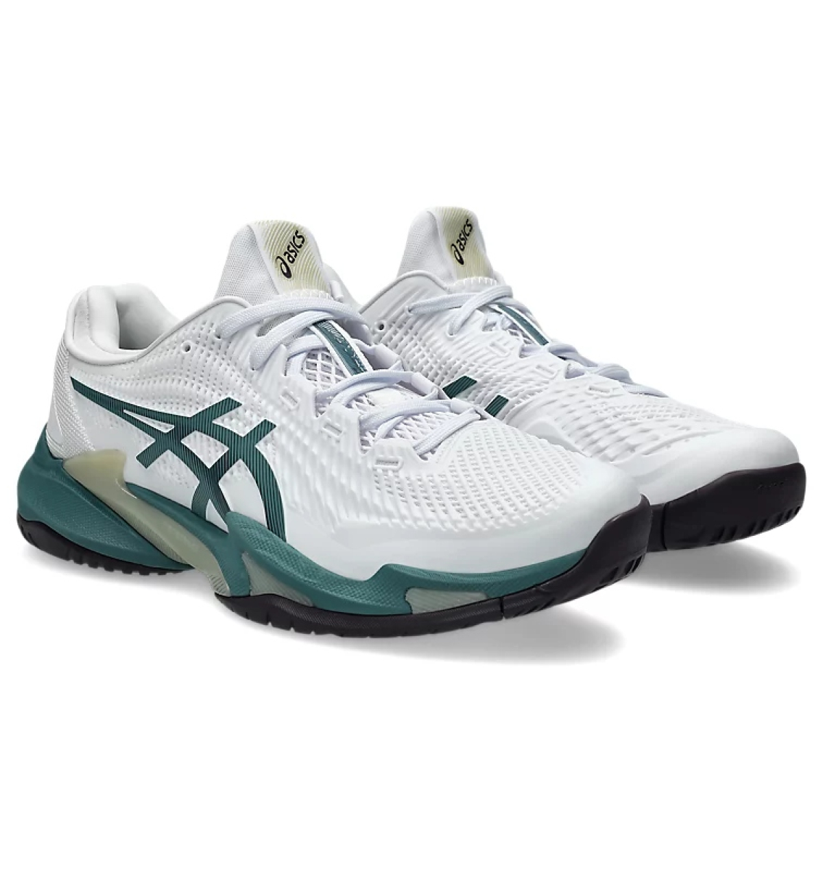 Кроссовки мужские Asics Court FF 3 all court white/ocean-green