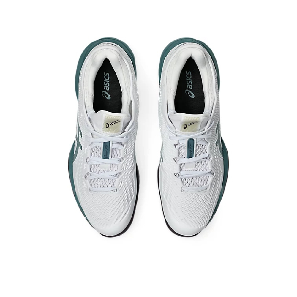 Кроссовки мужские для тенниса Asics Court FF 3 all court white/ocean-green 1041A370-107 Кроссовки мужские для тенниса Asics Court FF 3 all court white/ocean-green 1041A370-107