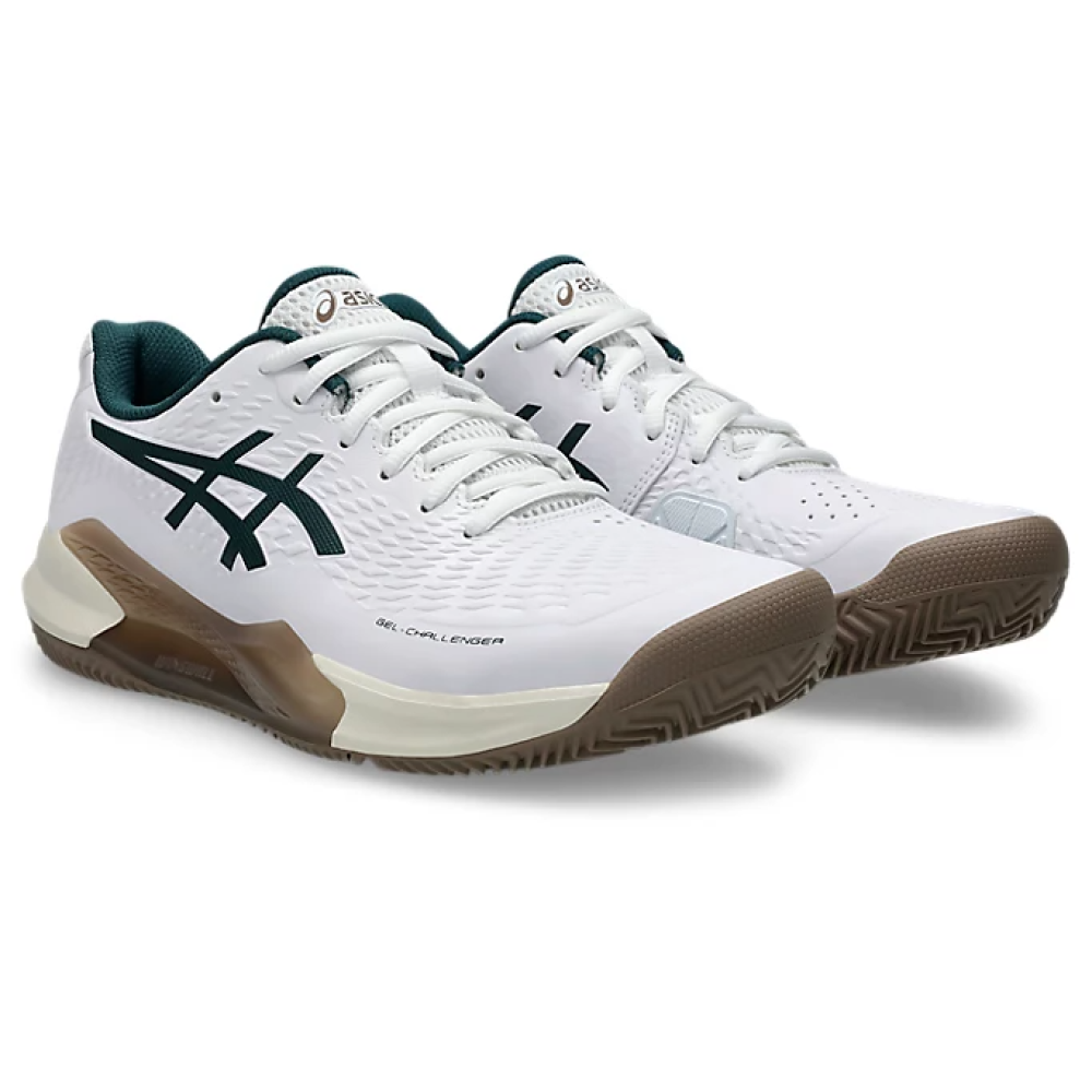 Кроссовки мужские для тенниса Asics Gel-Challenger 14 Clay White/Saxon Green 1041A449-104 Кроссовки мужские для тенниса Asics Gel-Challenger 14 Clay White/Saxon Green 1041A449-104