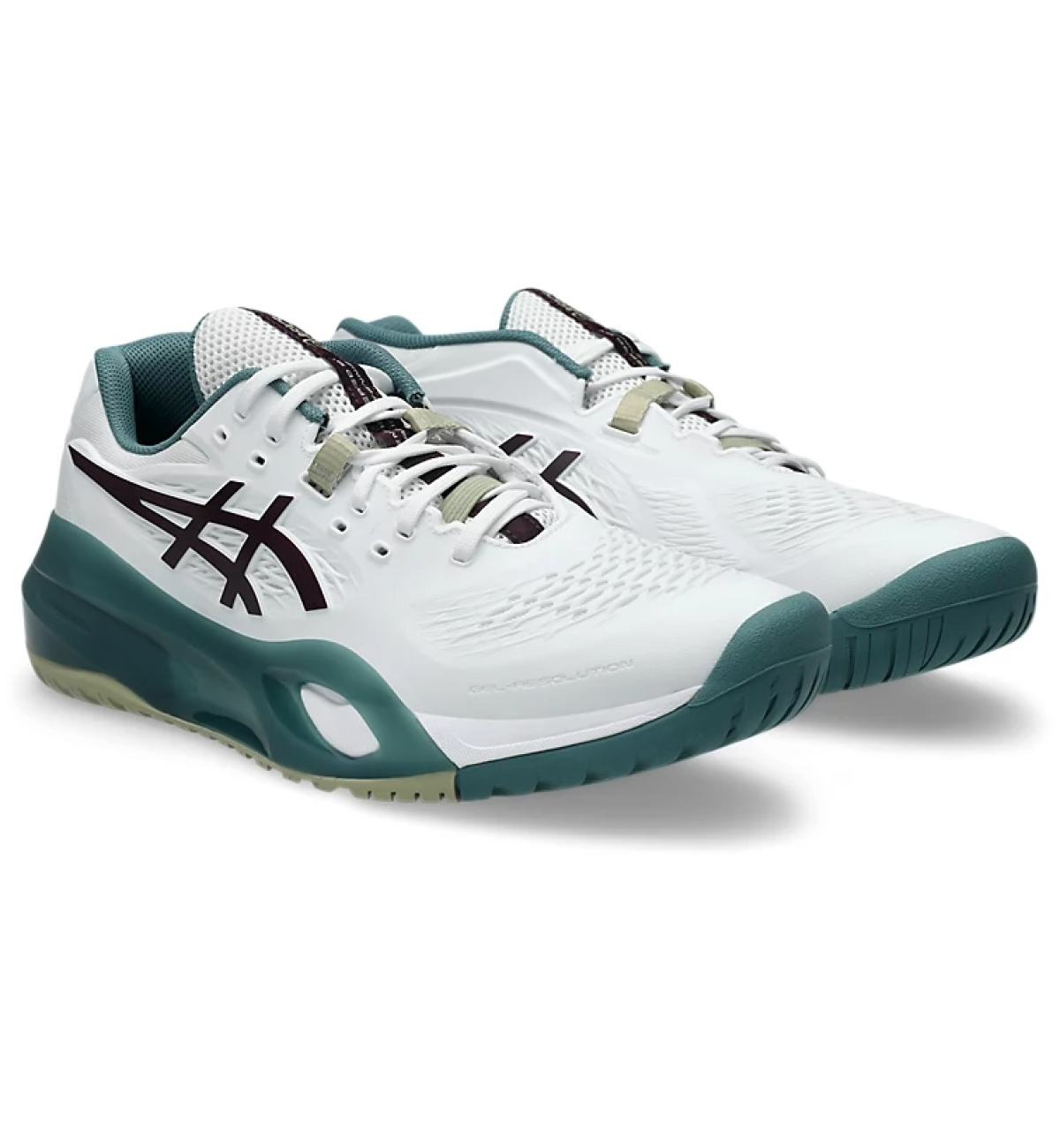 Кроссовки мужские Asics GEL-RESOLUTION X WHITE/DARK AUBERGINE