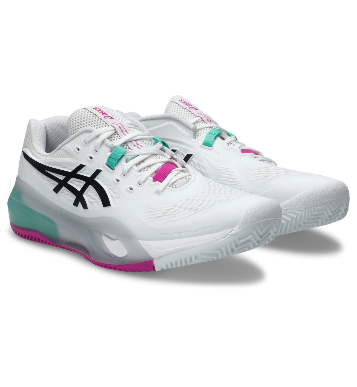 Кроссовки мужские Asics Gel-Resolution X Clay White/Aurora Green