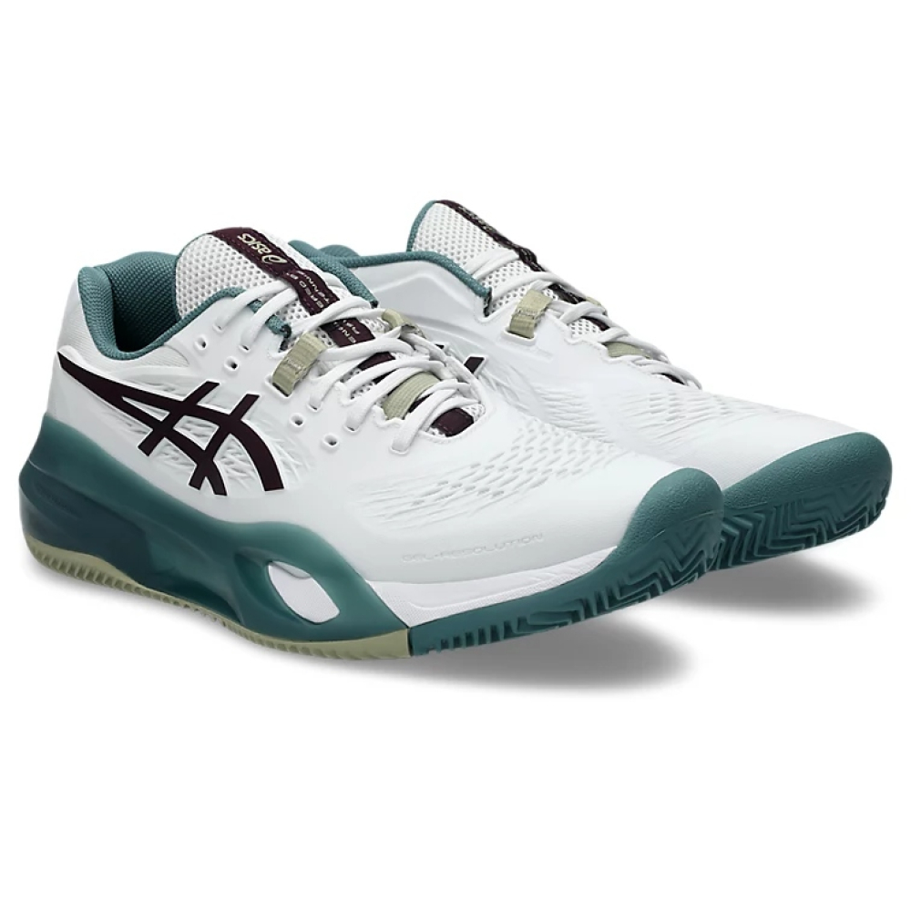 Кроссовки мужские Asics GEL-RESOLUTION X clay White/Dark Aubergine 1041A485-104 Кроссовки мужские Asics GEL-RESOLUTION X clay White/Dark Aubergine 1041A485-104