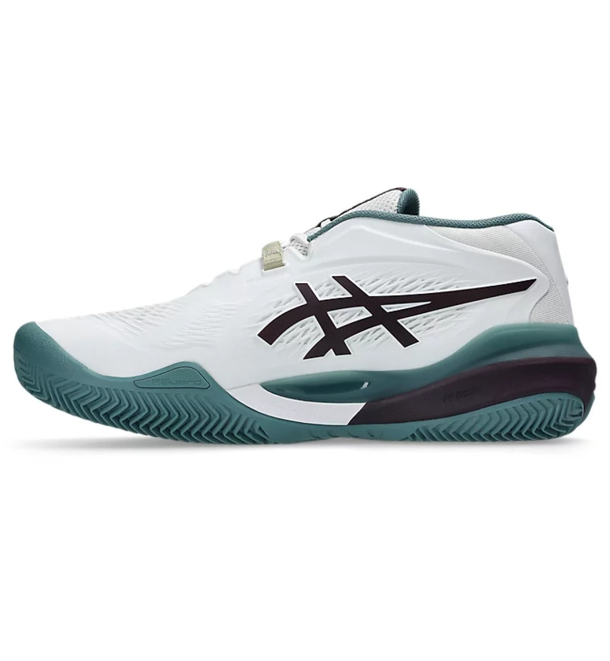 Кроссовки мужские Asics GEL-RESOLUTION X clay White/Dark Aubergine