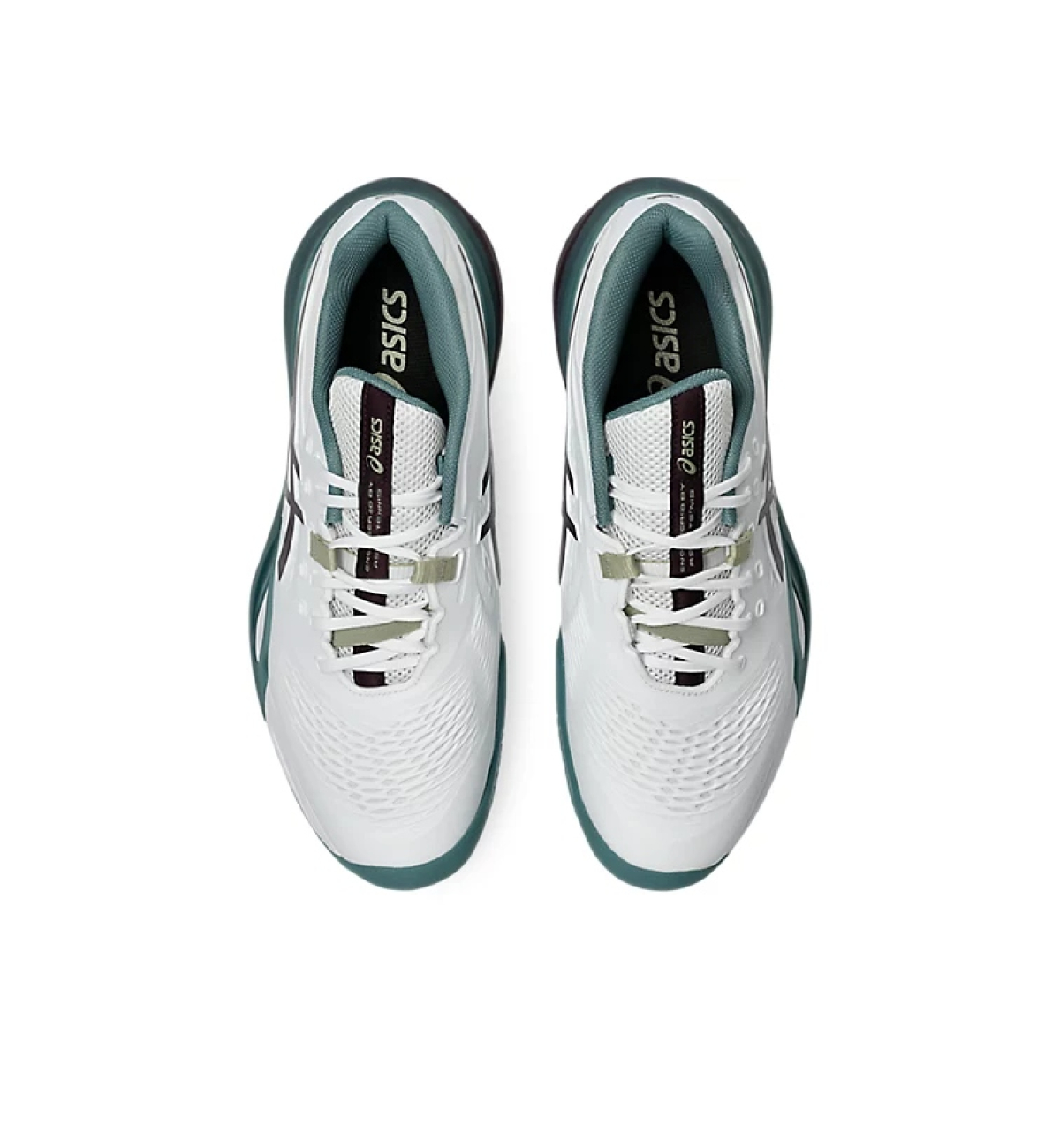 Кроссовки мужские Asics GEL-RESOLUTION X clay White/Dark Aubergine