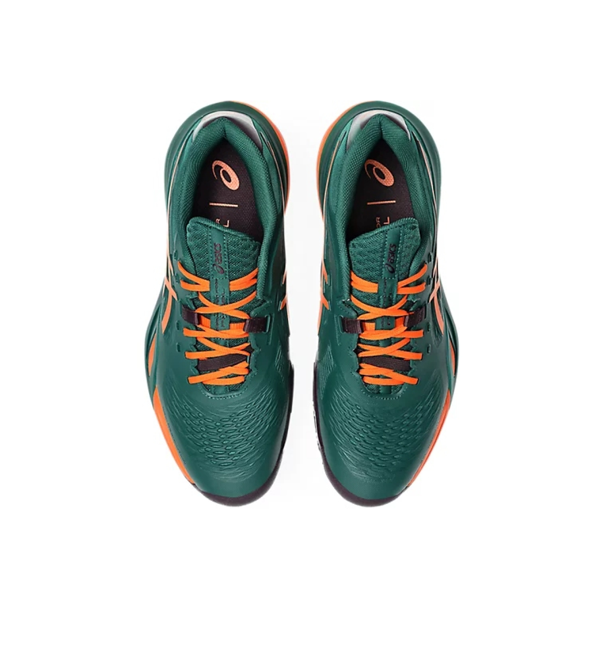 Кроссовки мужские Asics GEL-RESOLUTION X Jewel Green/Energy Orange