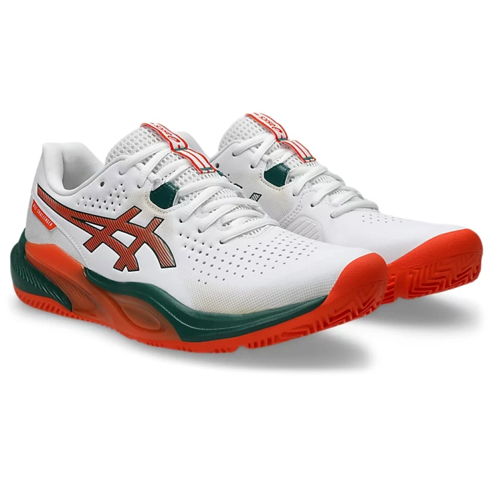 Кроссовки мужские для тенниса Asics Gel-GEL-CHALLENGER 15 White/Energy Orange 1041A511-102 Кроссовки мужские для тенниса Asics Gel-GEL-CHALLENGER 15 White/Energy Orange 1041A511-102
