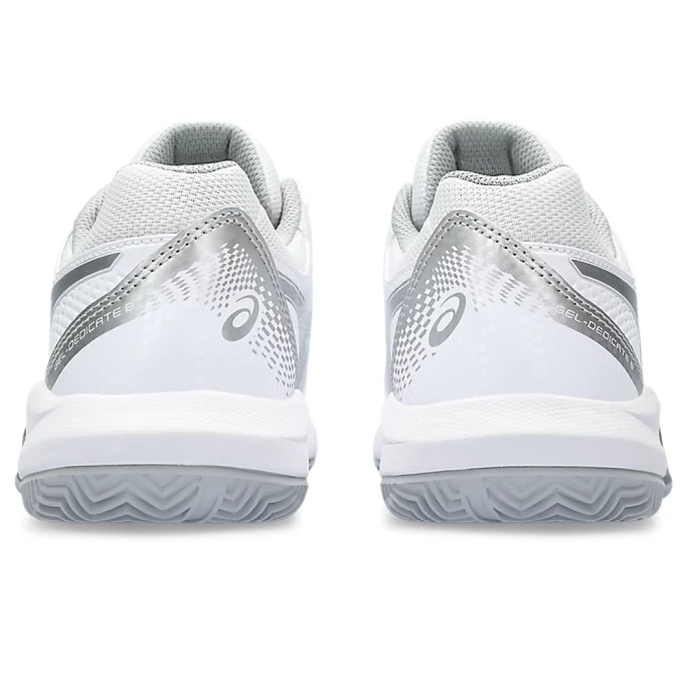 Кроссовки женские Asics Gel-Dedicate 8 Clay White/Silver 1042A255-101 Кроссовки женские Asics Gel-Dedicate 8 Clay White/Silver 1042A255-101