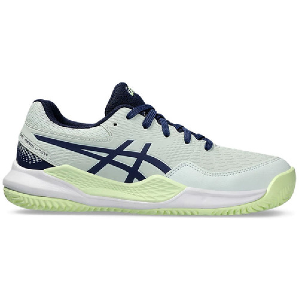 Кроссовки детские Asics GEL-RESOLUTION 9 clay light-green/navy Кроссовки детские Asics GEL-RESOLUTION 9 clay light-green/navy