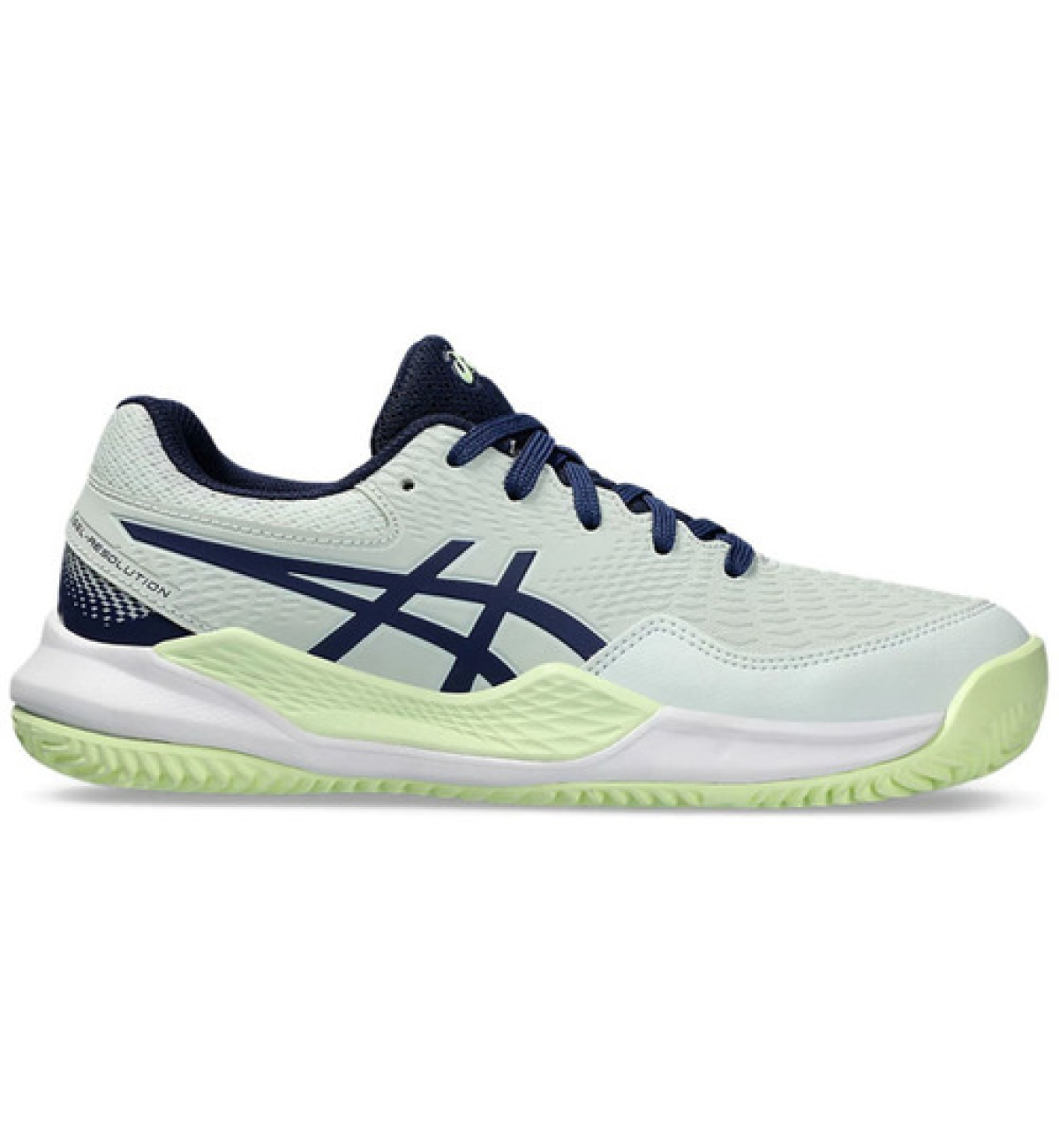 Кроссовки детские Asics GEL-RESOLUTION 9 clay light-green/navy